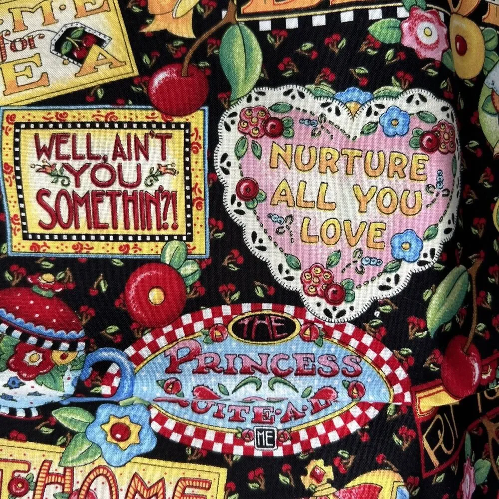 Vintage Mary Engelbreit Home Sweet Home Promotion Fabric 2002 Cranston 44